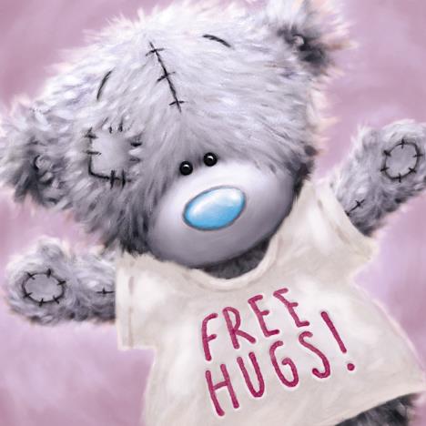 Free Hugs T-shirt Softly Drawn Me to You Bear Card  £2.09