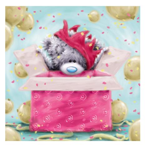 Giant Present Softly Drawn Me to You Bear Birthday Card  £2.09