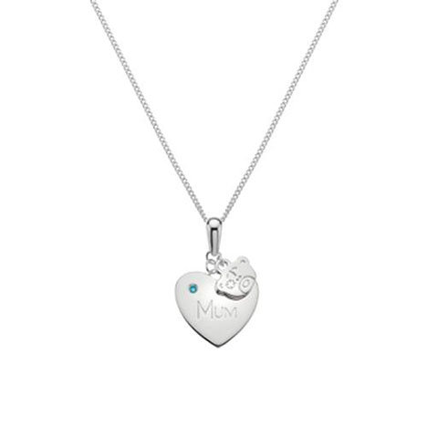 Me To You Bear Sterling Silver Mum Pendant Necklace  £17.99