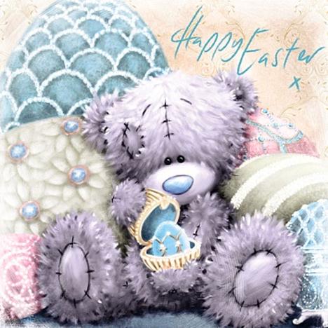 Happy Easter Me to You Bear Square Easter Card  £1.49