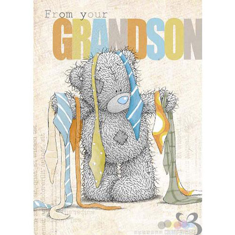 From Your Grandson Me to You Bear Fathers Day Card  £1.79