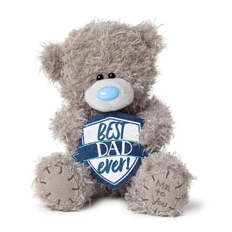 7" Best Dad Ever Shield Me to You Bear  £9.99