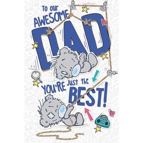 Awesome Dad My Dinky Bear Me to You Fathers Day Card  £1.89