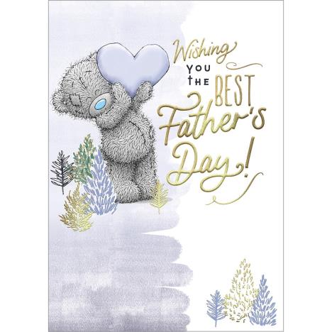 Holding Blue Heart Me to You Bear Father