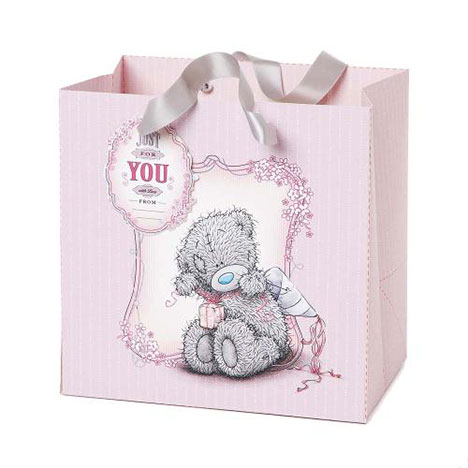 Small Me to You Bear Pink Gift Bag   £1.75