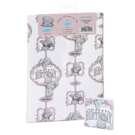 Happy Birthday Luxury Me to You Bear Giftwrap and Tags  £0.60