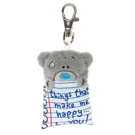 Happy List Notepad Me to You Bear Plush Keyring  £2.99