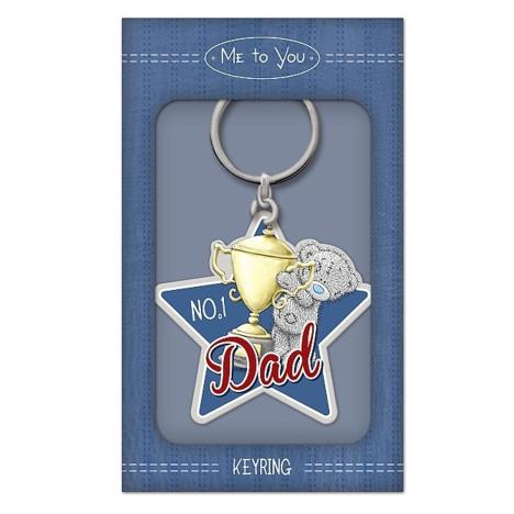 No.1 Dad Me to You Bear Enamel Key Ring   £2.99