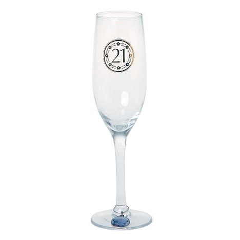 21st Birthday Me to You Bear Champagne Glass  £6.00