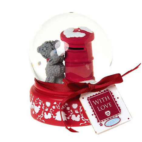 65mm Me to You Bear Christmas Post Box Snow Globe   £10.00