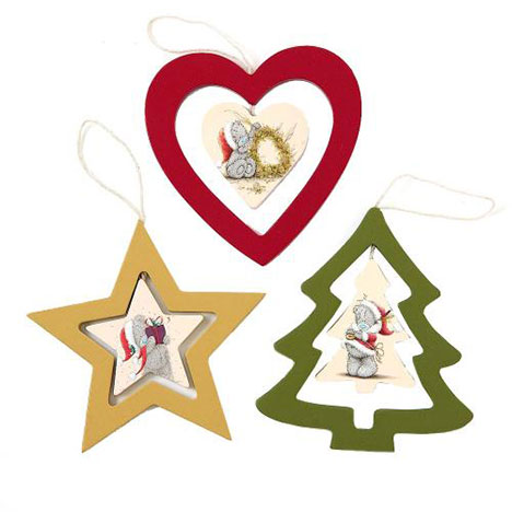 Set of 3 Me to You Bear Christmas Tree Decorations   £6.00
