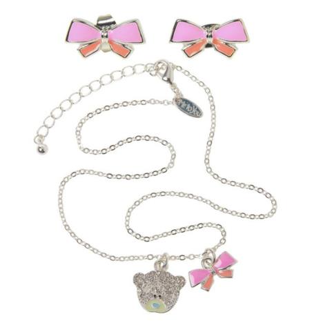 Me to You Bear Pink Bow Earring and Necklace Gift Set  £13.99