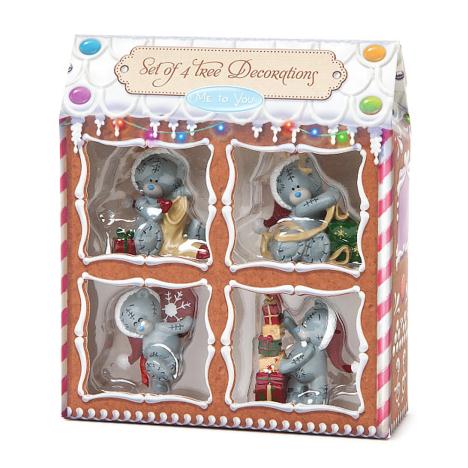 Me To You Bear Resin Christmas Tree Decoration Set of 4  £12.00