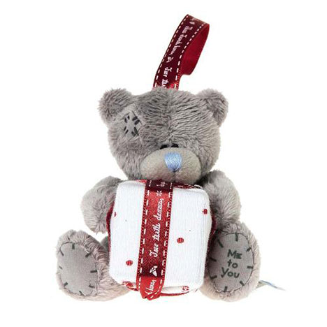 3" Me to You Bear Plush Tree Decoration with Present  £5.00
