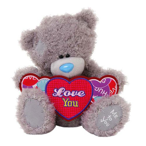 10" I Love You This Much Love Hearts Me to You Bear  £20.00