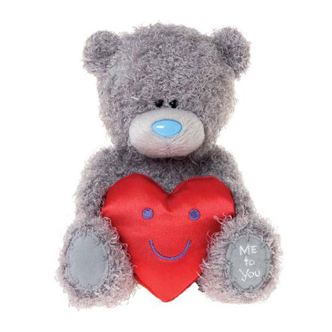 7" Smiley Face Love You Satin Heart Me to You Bear  £6.00
