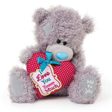 8" I Love You Soooo Much Padded Heart Me to You Bear  £15.00