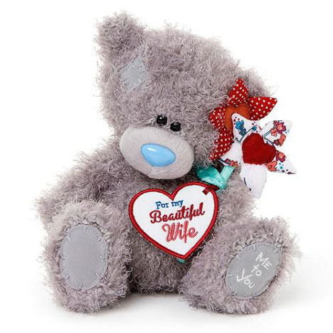 8" Beautiful Wife Flowers Me to You Bear  £15.00