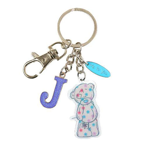 J Me to You Bear Enamel Alphabet Keyring Bag Charm  £2.40