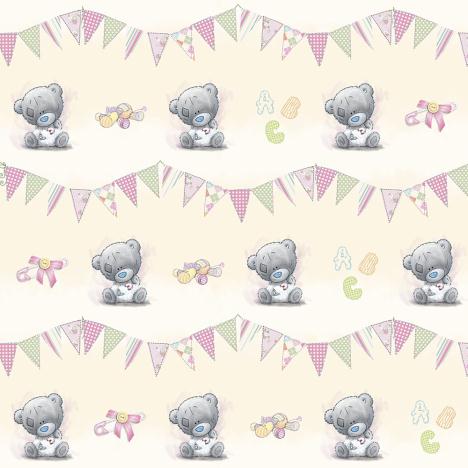 Baby Girl Me to You Bear Gift Wrap & Tags Set  £1.00