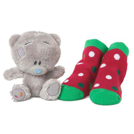 Babys 1st Christmas Tiny Tatty Teddy Plush & Socks Gift Set  £12.00