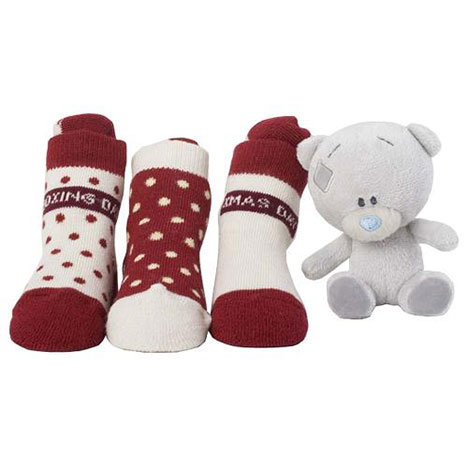 Tiny Tatty Teddy Christmas Socks and 4" Plush Set  £15.00