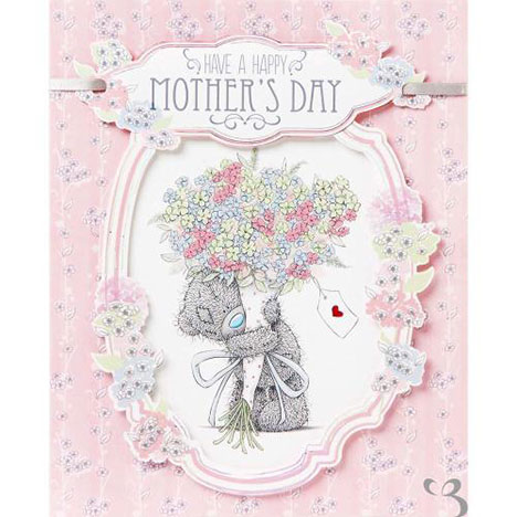 Bear With Flowers Me to You Bear Mothers Day Card  £4.99