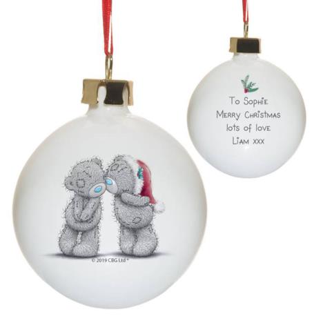 Personalised Me to You Christmas Together Bauble  £12.99