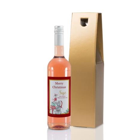 Personalised Me to You Christmas Presents Rosé Wine  £20.00
