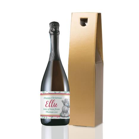 Personalised Me to You Holly Christmas Prosecco  £25.00