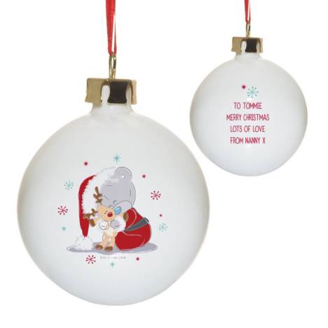 Personalised Me to You Christmas Cuddles Bauble  £12.99