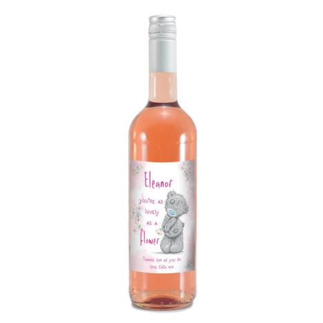 Personalised Me to You Lovely As A Flower Rosé Wine  £16.99