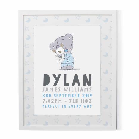 Personalised Tiny Tatty Teddy New Baby Framed Print  £19.99