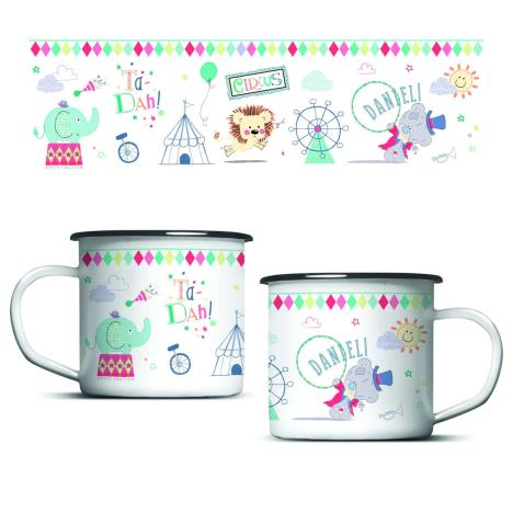 Personalised Tiny Tatty Teddy Little Circus Enamel Mug  £17.99