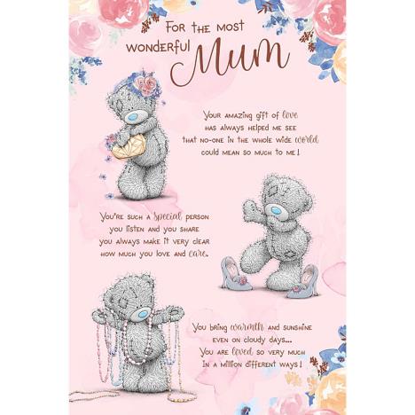 Wonderful Mum Poem Me to You Bear Mother