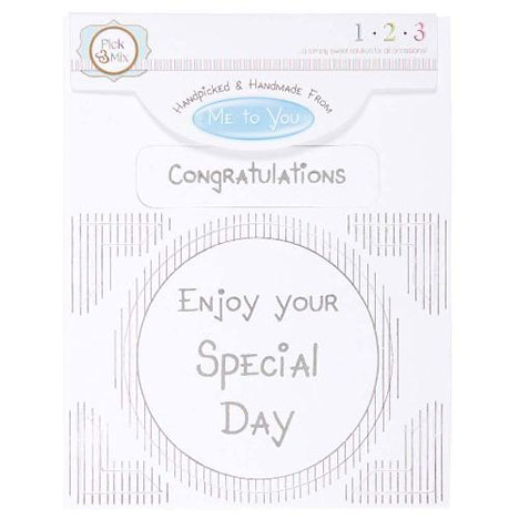 Congratulations Occasions Verse & Greeting Insert  £1.00