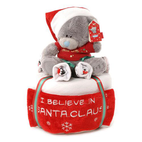 1 Tier Baby Boy Christmas Me to You Bear Nappy Cake   £19.99