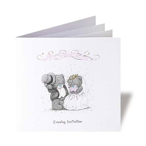 Me to You Bear Personalised Evening Wedding Invitations Per 20 Per 20 £64.99