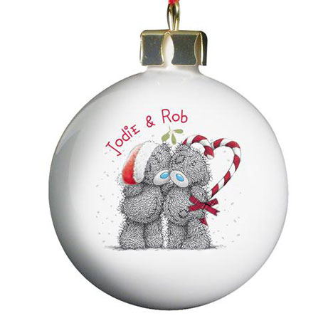 Personalised Me To You Bear Christmas Couple Bauble   £11.99