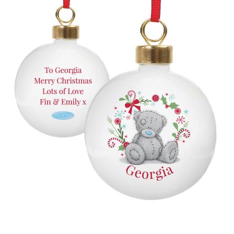 Personalised Me to You Christmas Bauble  £11.99