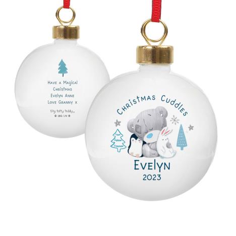 Personalised First Christmas Winter Explorer Me to You Bauble  £12.99