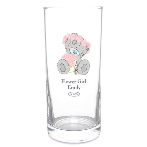 Personalised Me to You Bear Wedding Girl Hi Ball Glass  £11.99