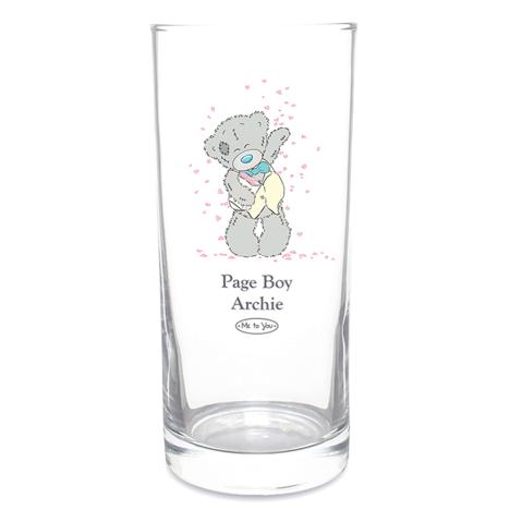 Personalised Me to You Bear Wedding Boy Hi Ball Glass  £11.99