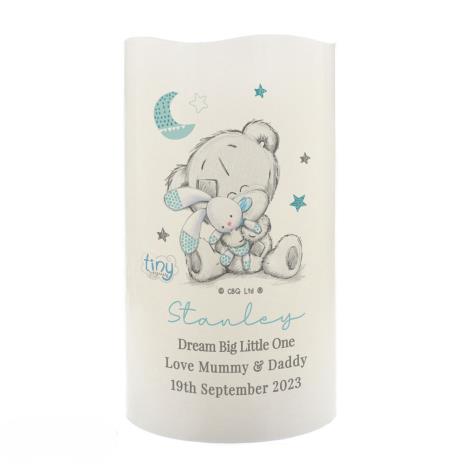 Personalised Tiny Tatty Teddy Dream Big Blue Nightlight LED Candle  £14.99