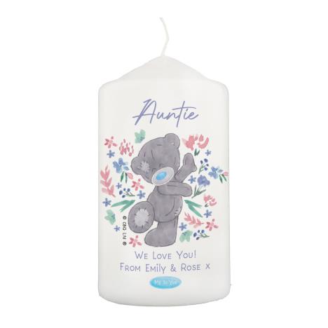 Personalised Me to You Floral Pillar Candle  £12.99