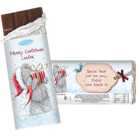 Personalised Me to You Bear 100g Christmas Chocolate Bar  £6.99