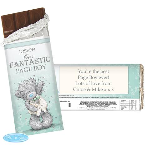 Personalised Me to You Page Boy Usher Wedding Chocolate Bar  £6.99