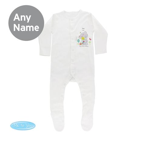 Personalised Tiny Tatty Teddy Cuddle Bug  Baby Grow 9-12 mths  £16.99