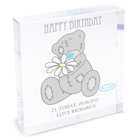 Personalised Me To You Bear Daisy Large Crystal Token   £19.99