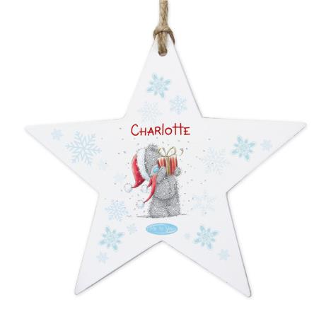 Personalised Me to You Wooden Star Christmas Decoration  £10.99